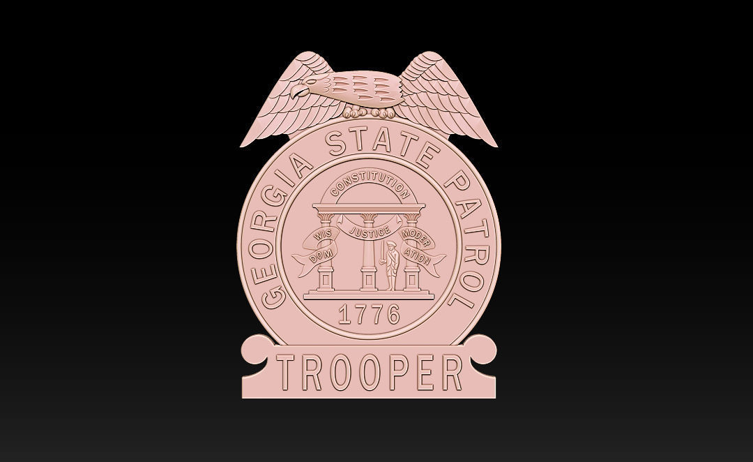 Collection of legal badges 3D print model_15