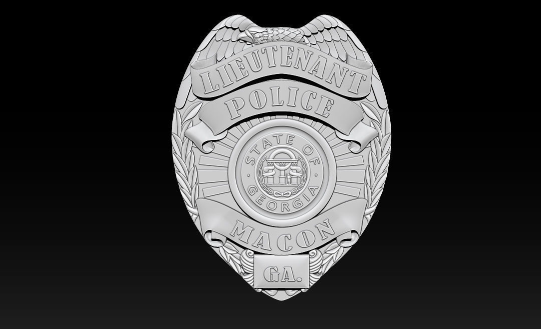 Collection of legal badges 3D print model_6