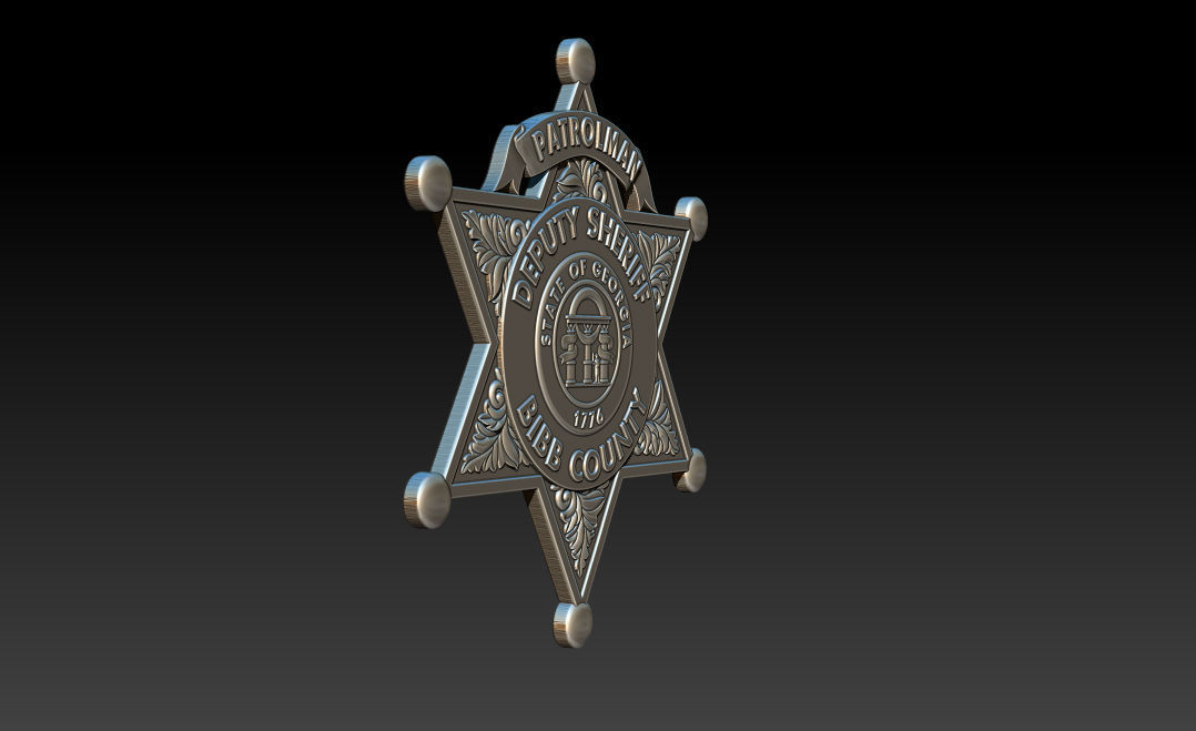 Collection of legal badges 3D print model_65