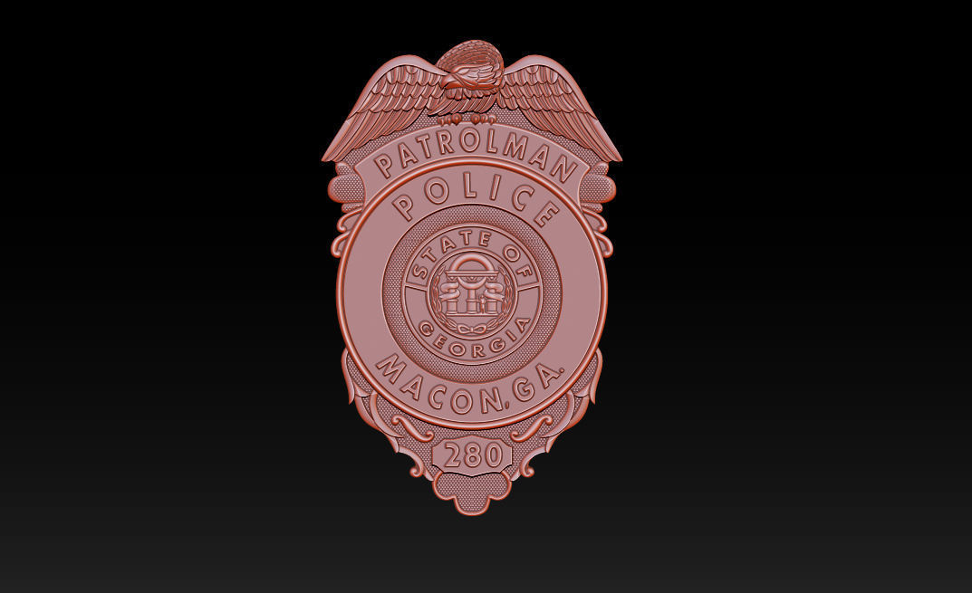 Collection of legal badges 3D print model_23