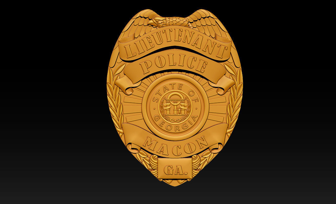 Collection of legal badges 3D print model_9