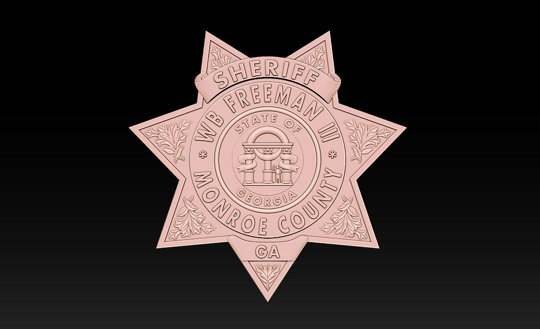 Collection of legal badges 3D print model_49