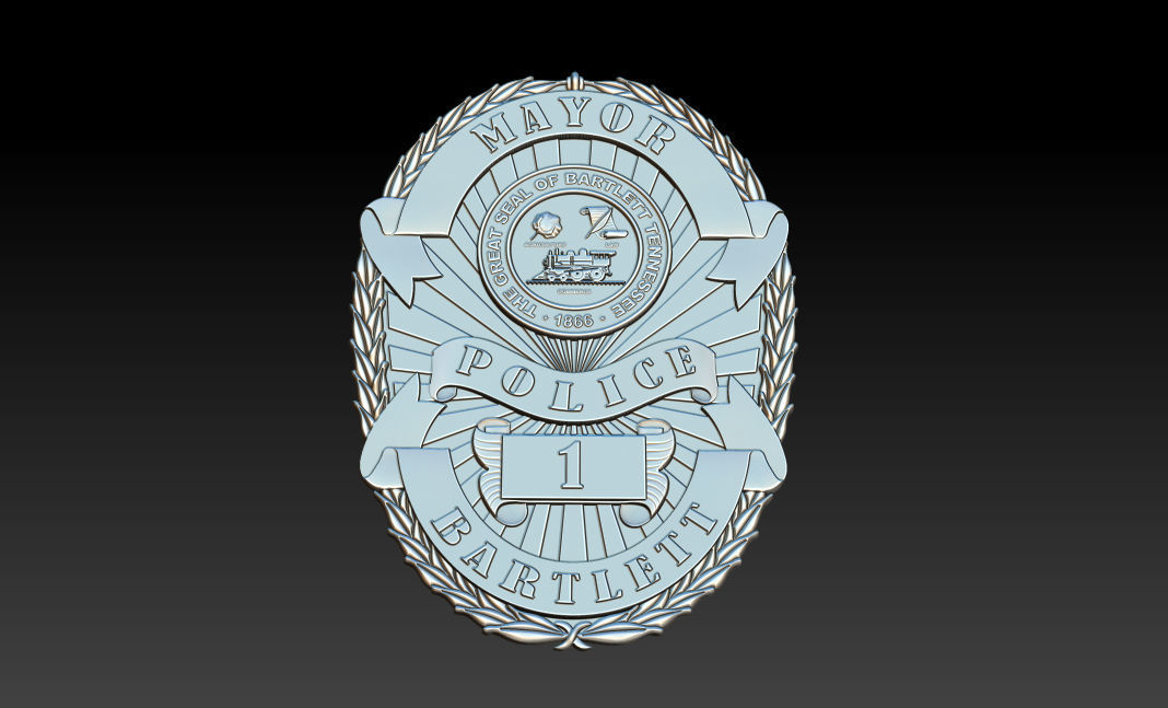 Collection of legal badges 3D print model_70