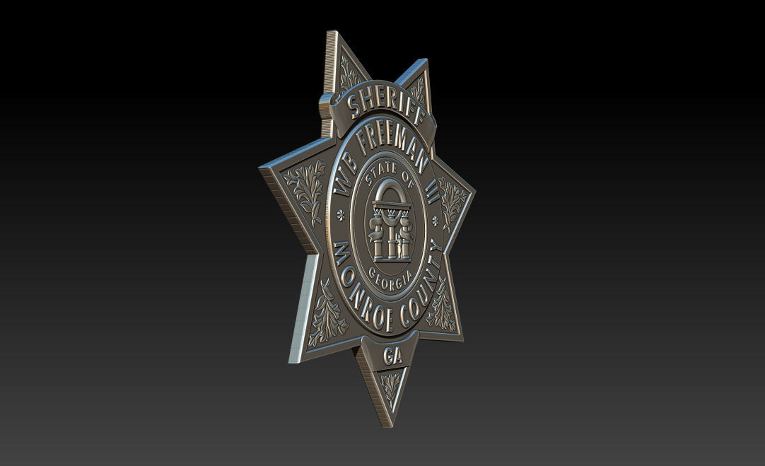 Collection of legal badges 3D print model_56