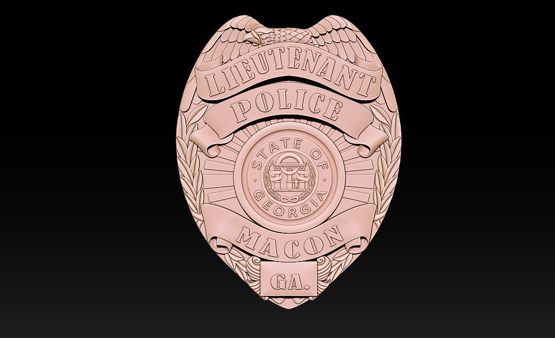 Collection of legal badges 3D print model_7