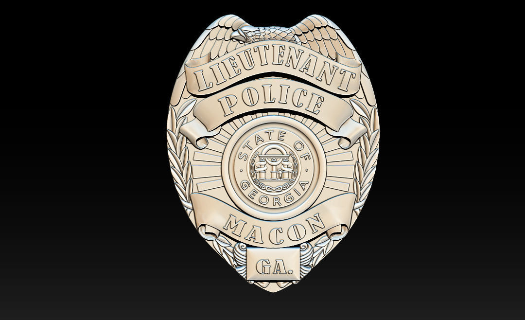 Collection of legal badges 3D print model_11