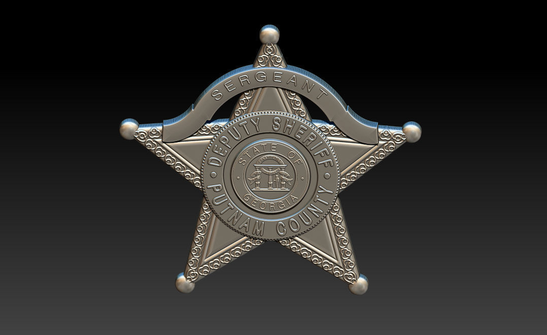 Collection of legal badges 3D print model_37