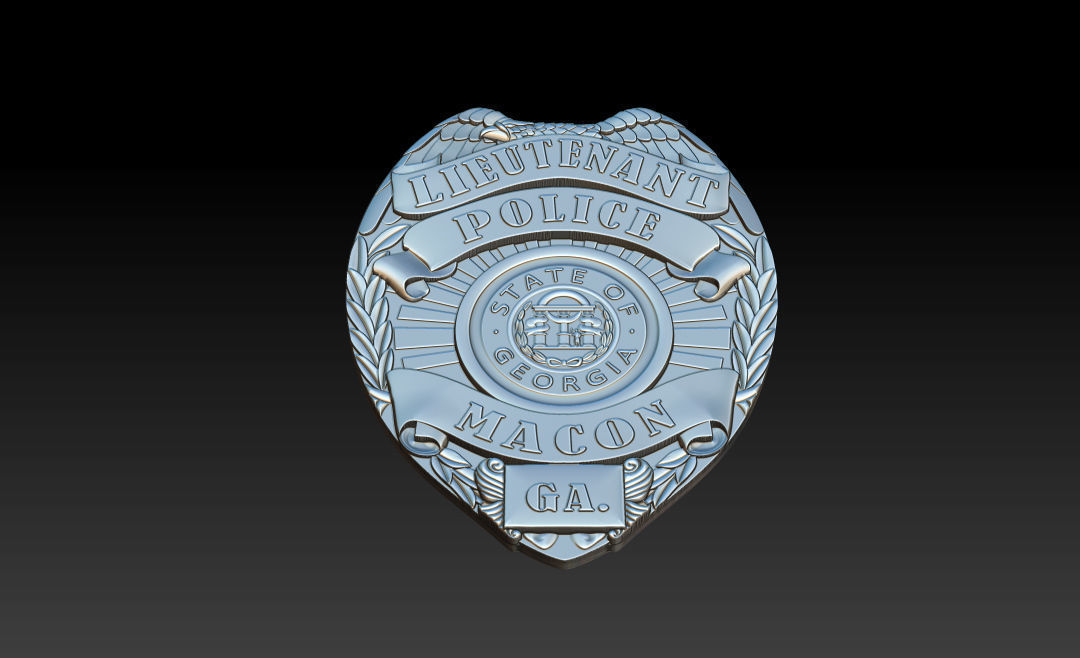 Collection of legal badges 3D print model_4