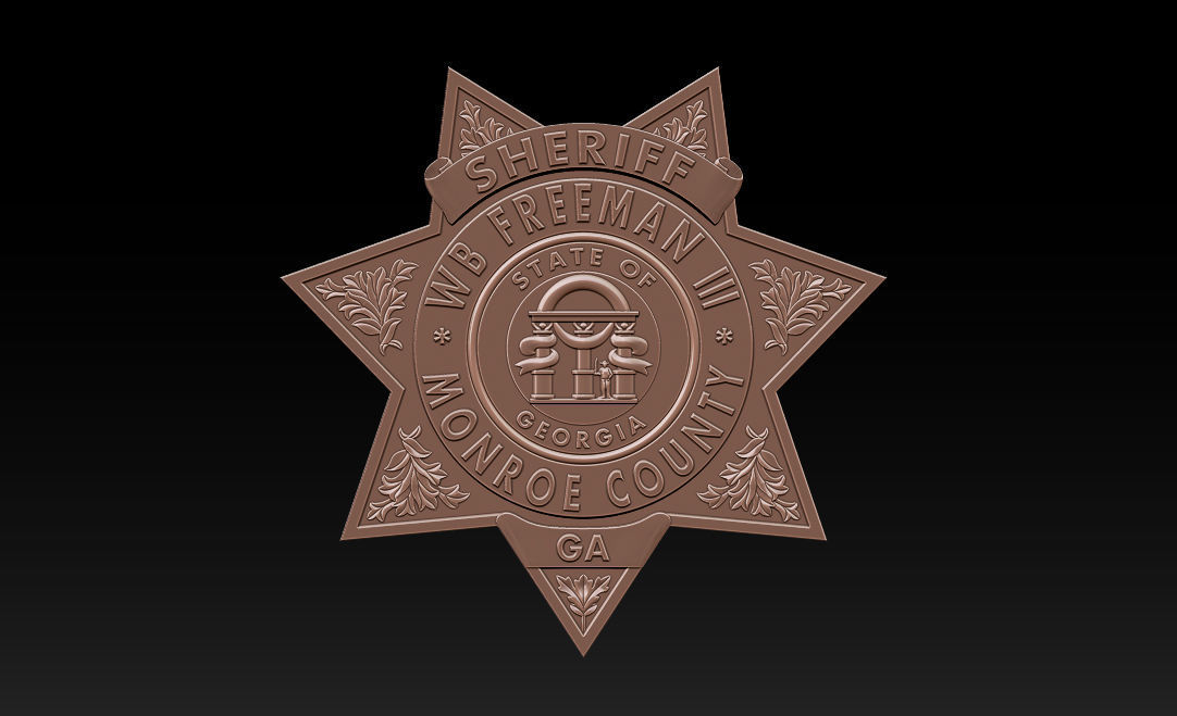 Collection of legal badges 3D print model_50