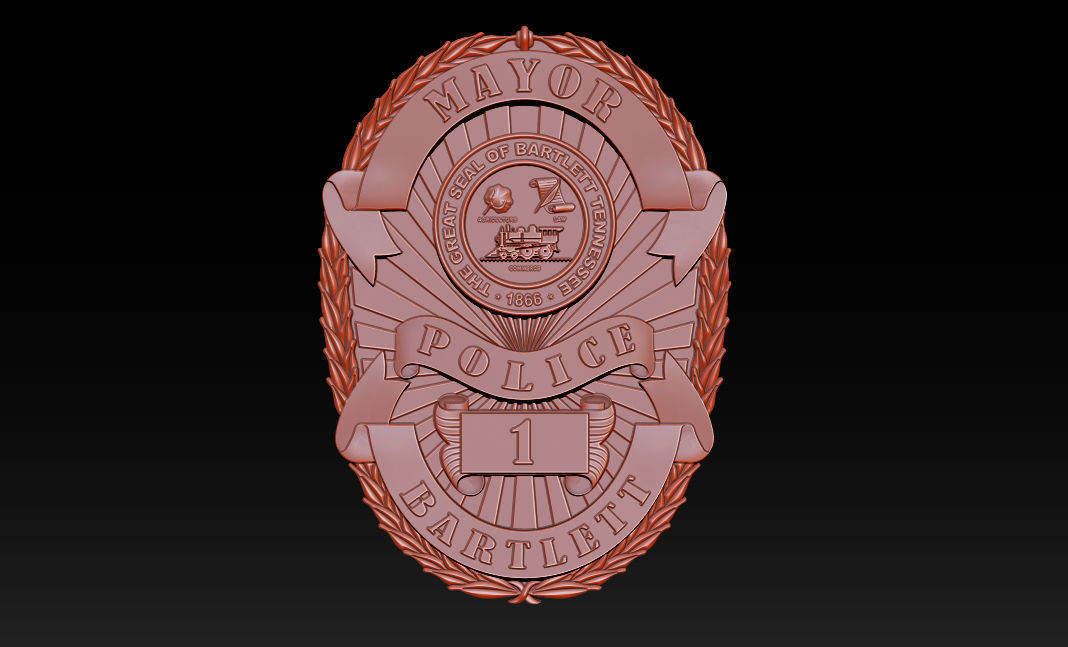 Collection of legal badges 3D print model_71