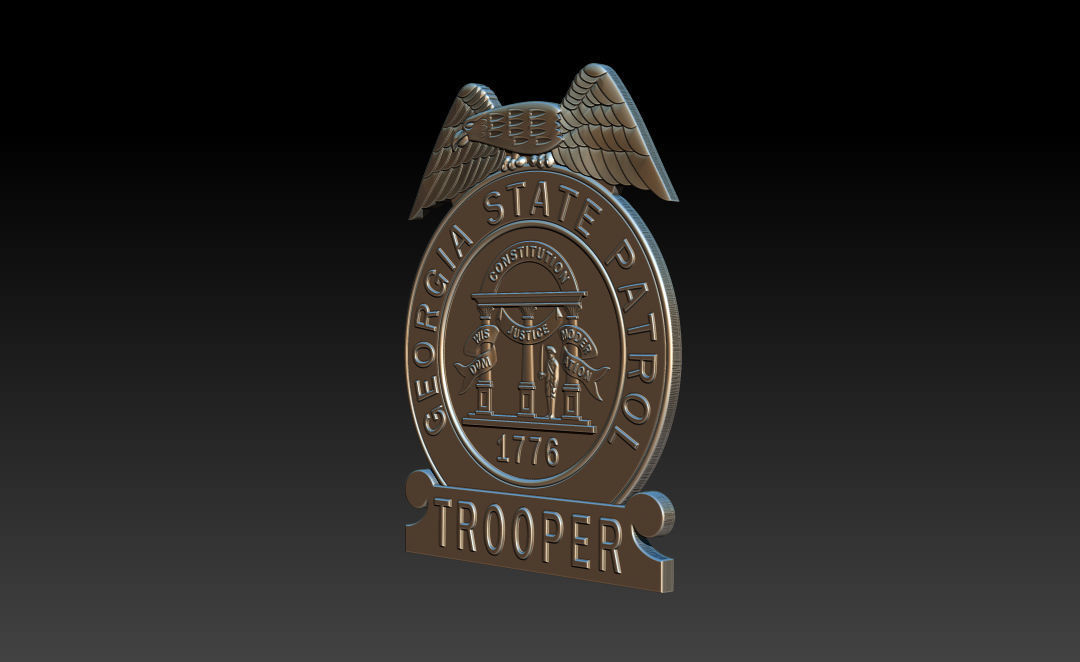 Collection of legal badges 3D print model_21