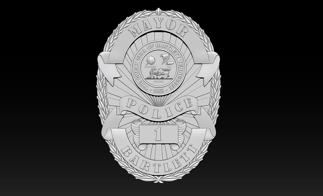 Collection of legal badges 3D print model_76