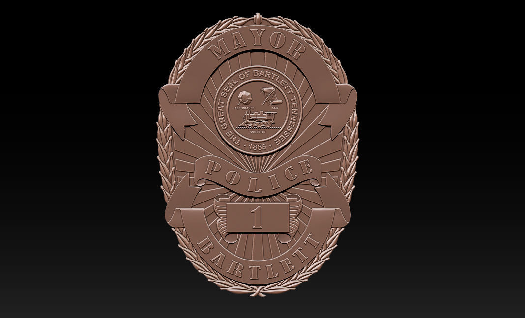 Collection of legal badges 3D print model_69
