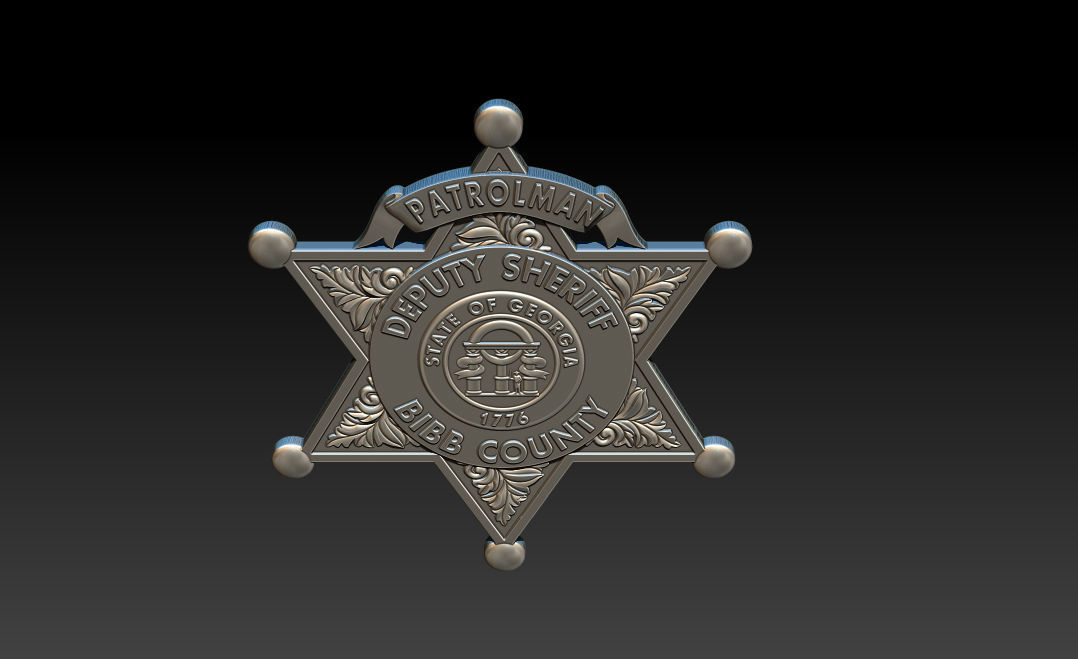 Collection of legal badges 3D print model_58