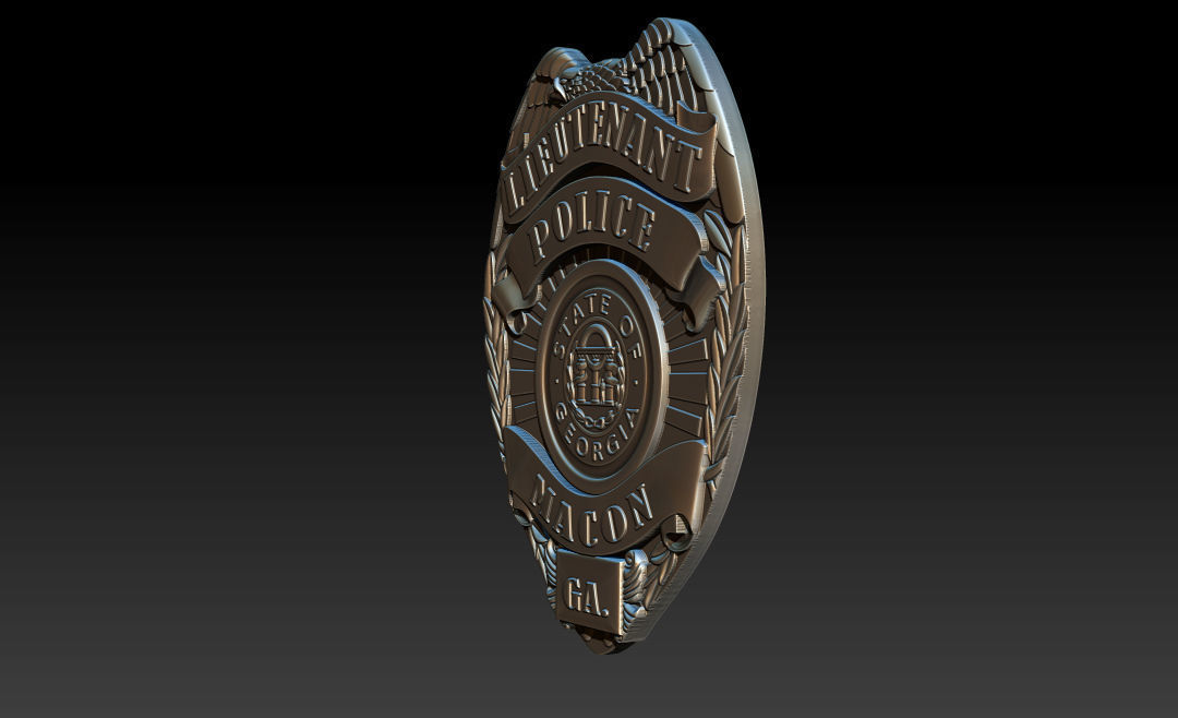 Collection of legal badges 3D print model_2