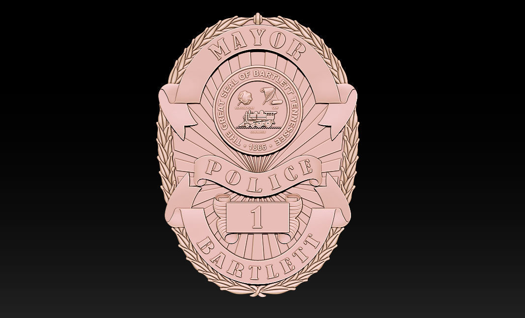 Collection of legal badges 3D print model_68
