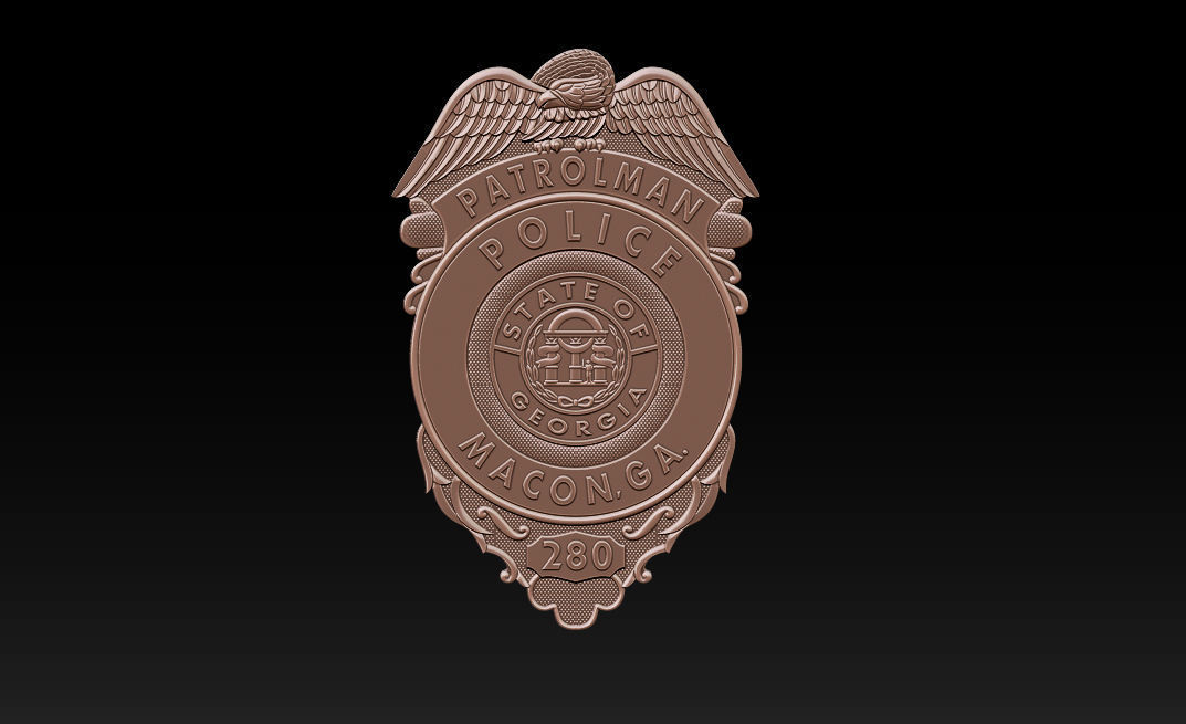 Collection of legal badges 3D print model_28