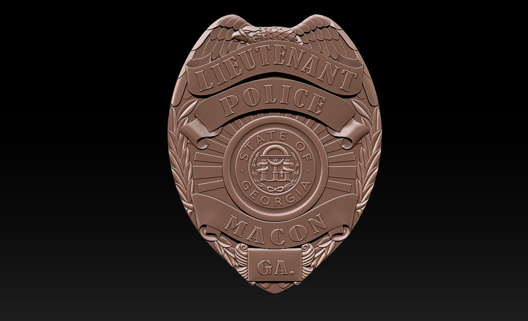 Collection of legal badges 3D print model_8