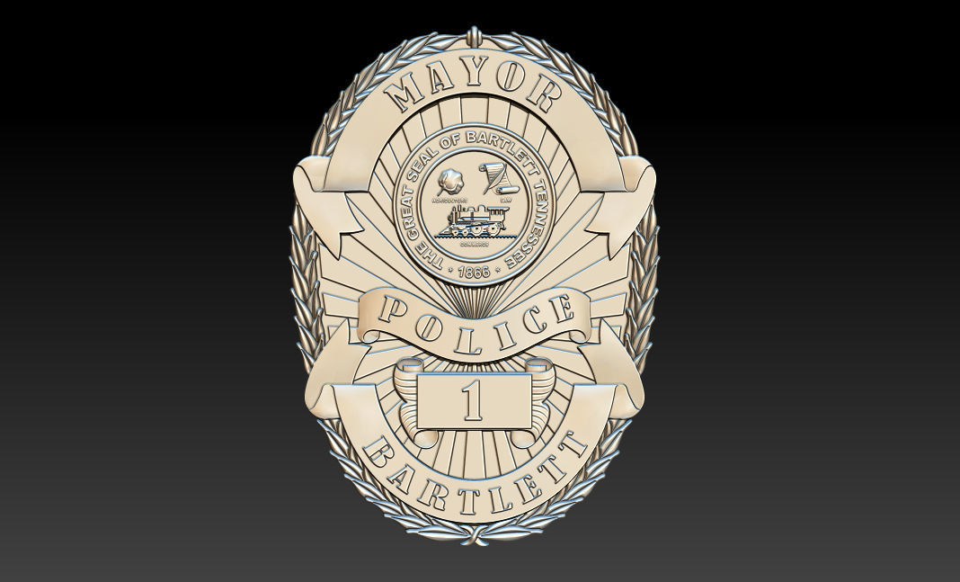 Collection of legal badges 3D print model_77