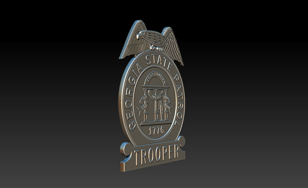 Collection of legal badges 3D print model_22