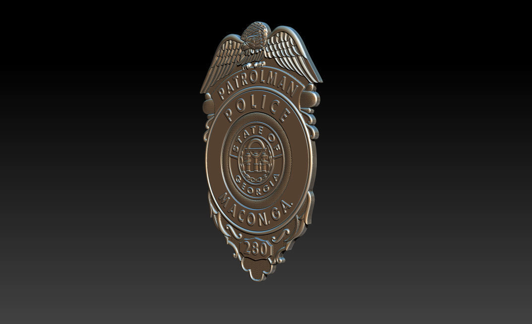 Collection of legal badges 3D print model_32