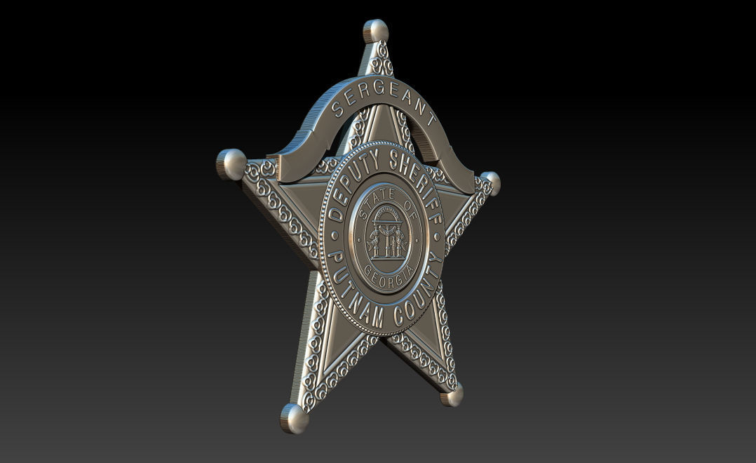 Collection of legal badges 3D print model_35