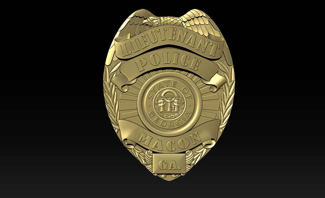 Collection of legal badges 3D print model_10