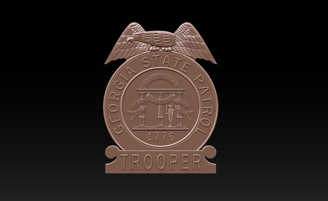 Collection of legal badges 3D print model_17