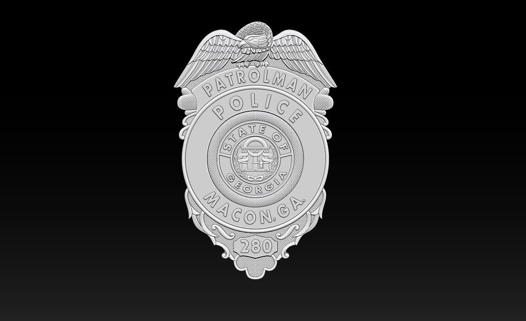 Collection of legal badges 3D print model_27