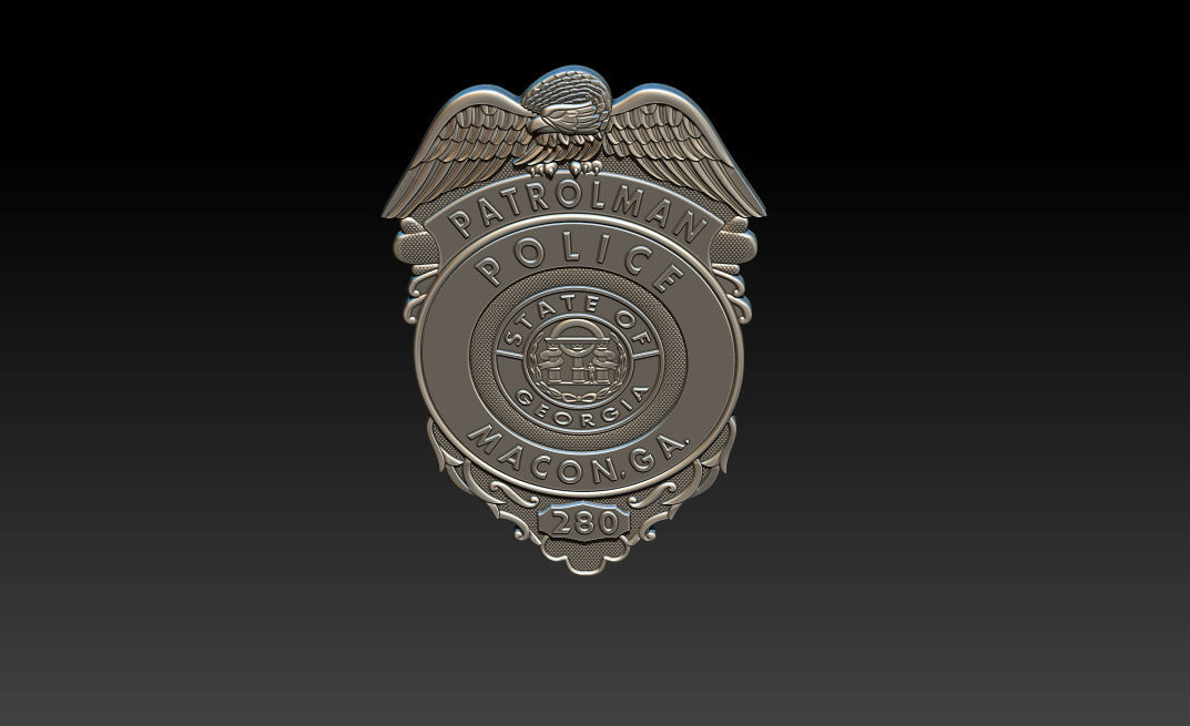 Collection of legal badges 3D print model_25