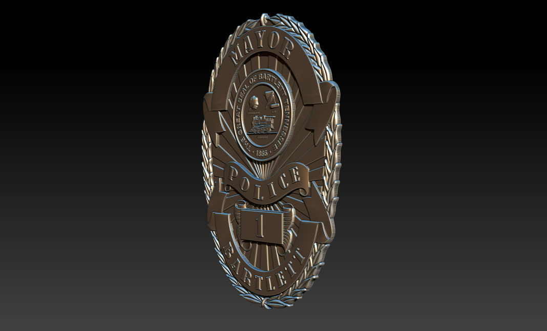 Collection of legal badges 3D print model_74