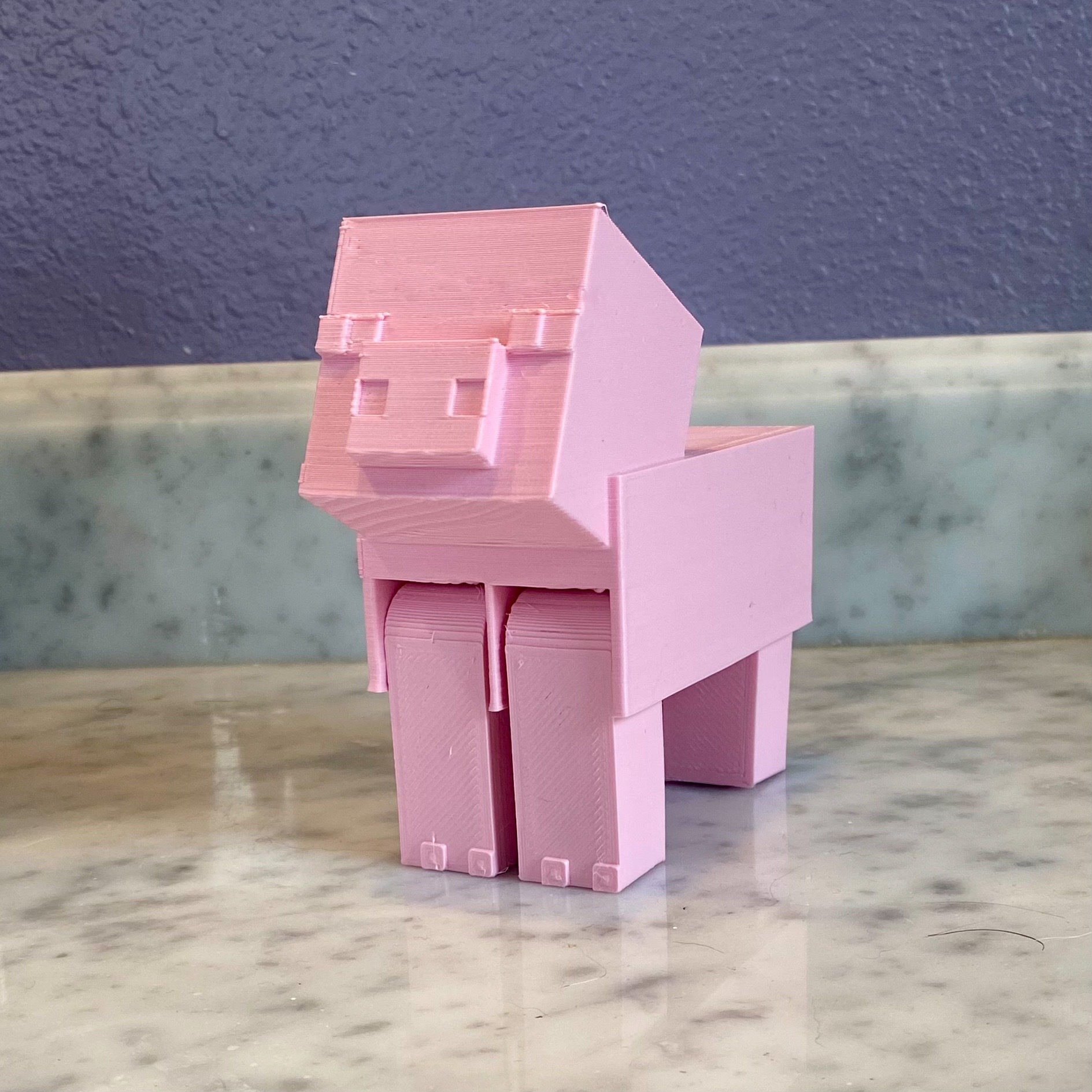 Articulated Minecraft Axolotl 3D print model_5