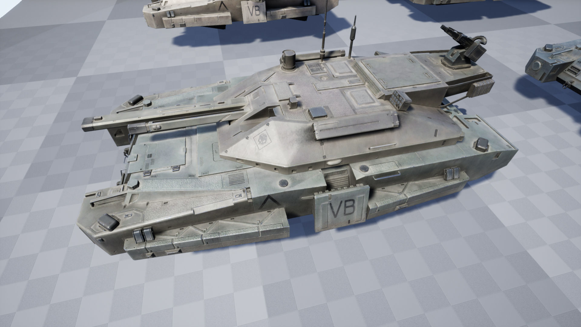 Connelly hover tank Low-poly 3D model_8