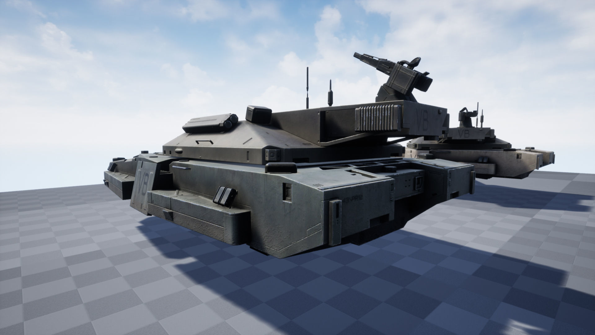 Connelly hover tank Low-poly 3D model_14