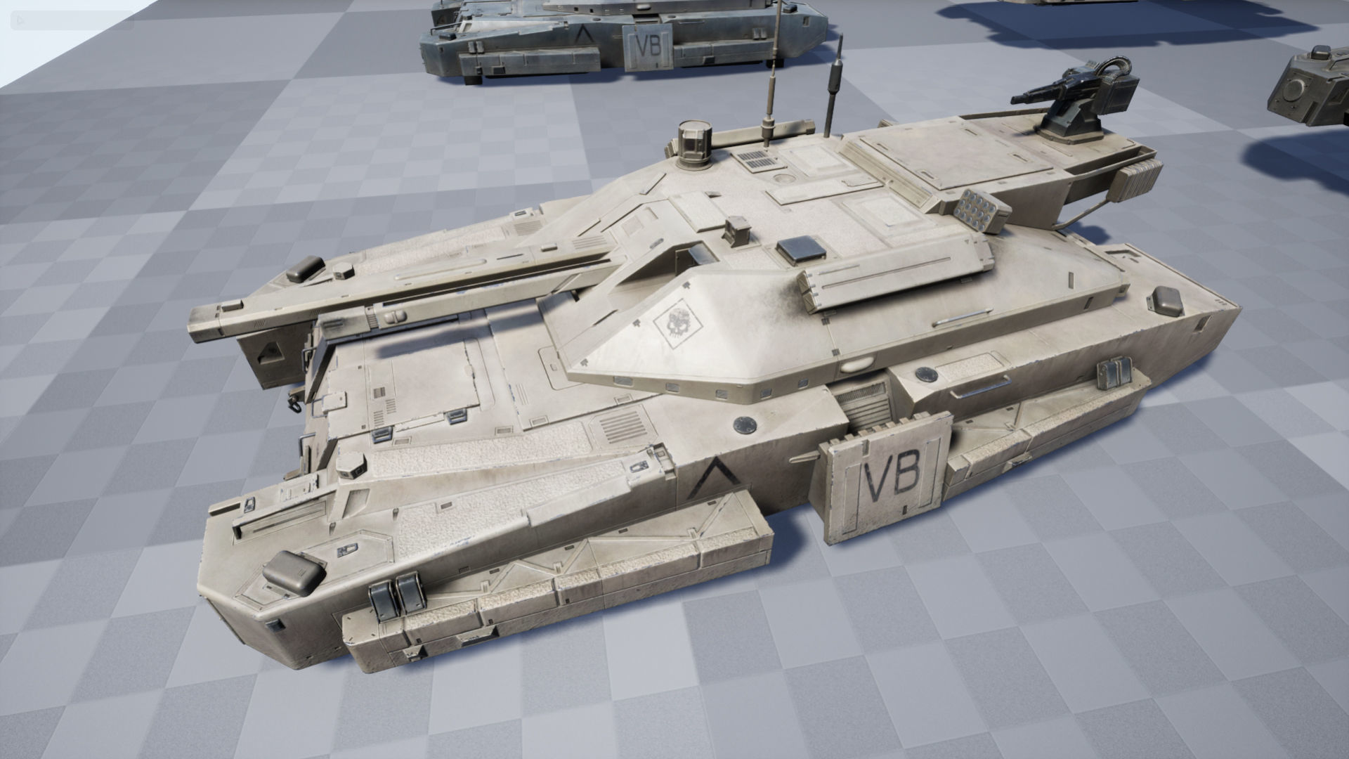 Connelly hover tank Low-poly 3D model_10