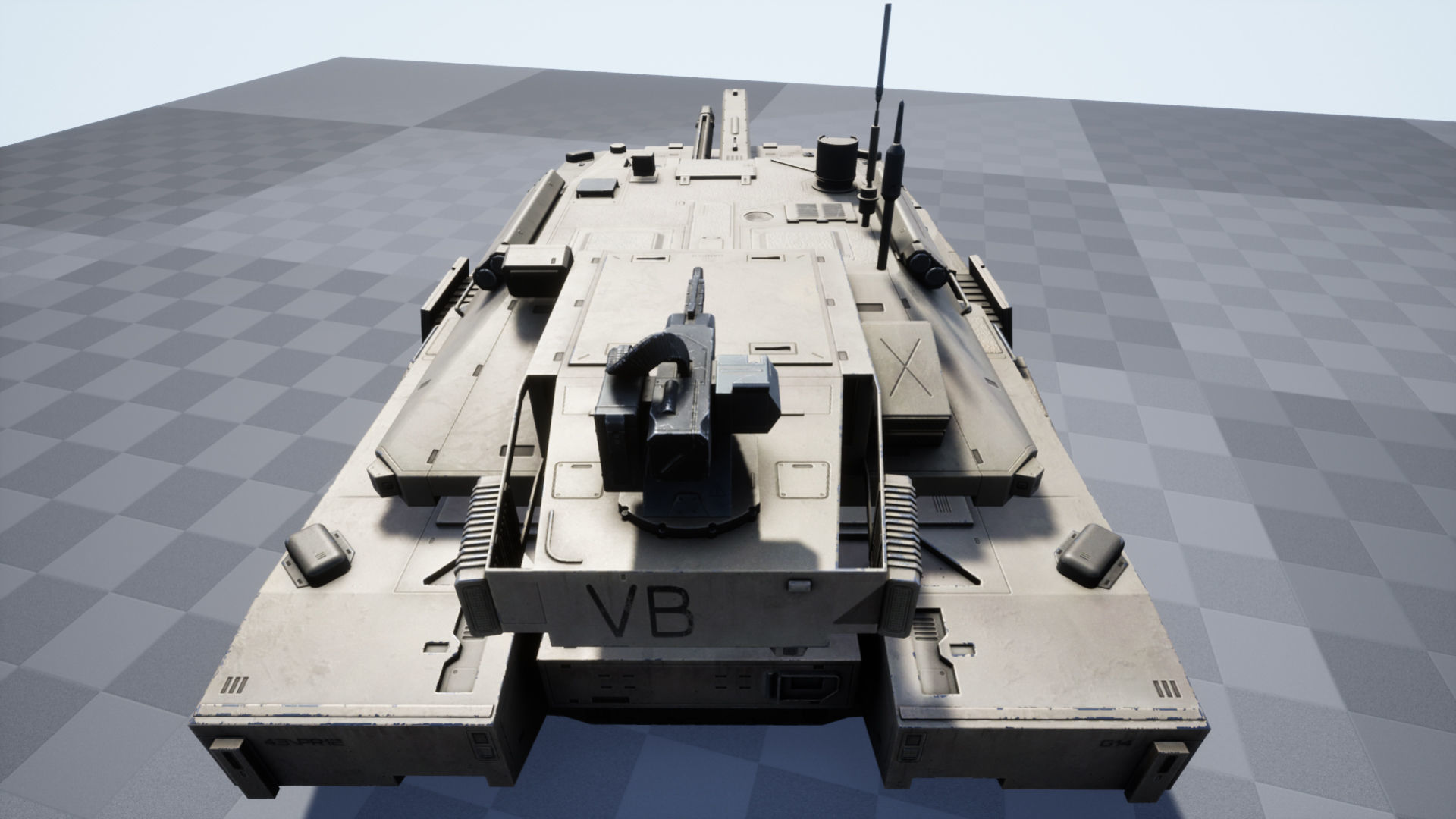 Connelly hover tank Low-poly 3D model_17