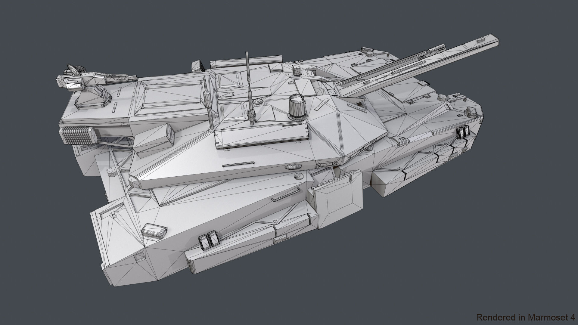 Connelly hover tank Low-poly 3D model_5