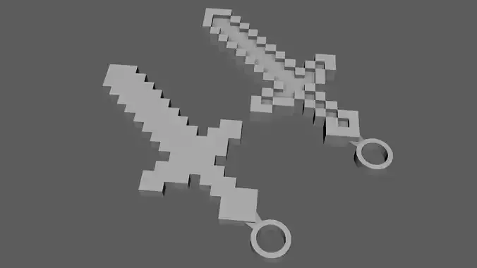 Minecraft Sword for 3D PrintTest Object Please Comment Free 3D print model