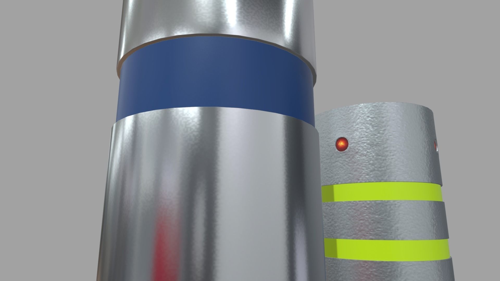 Bollards 07 08 09 010 Low-poly 3D model_8