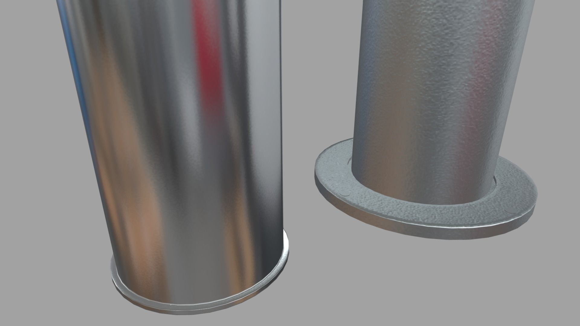 Bollards 07 08 09 010 Low-poly 3D model_9