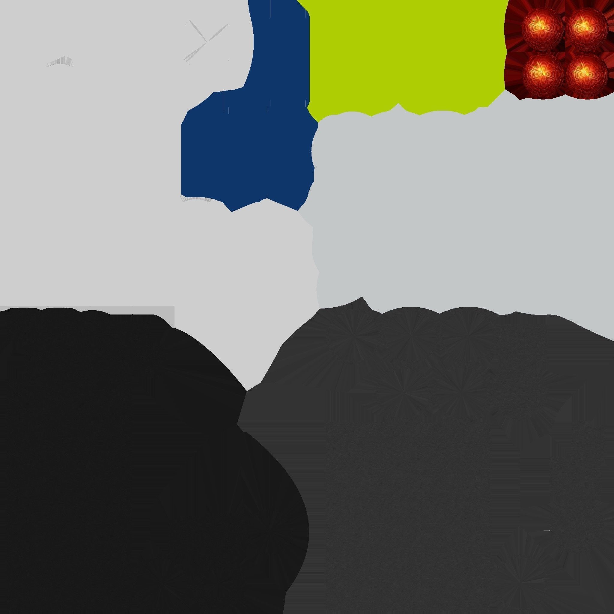 Bollards 07 08 09 010 Low-poly 3D model_10