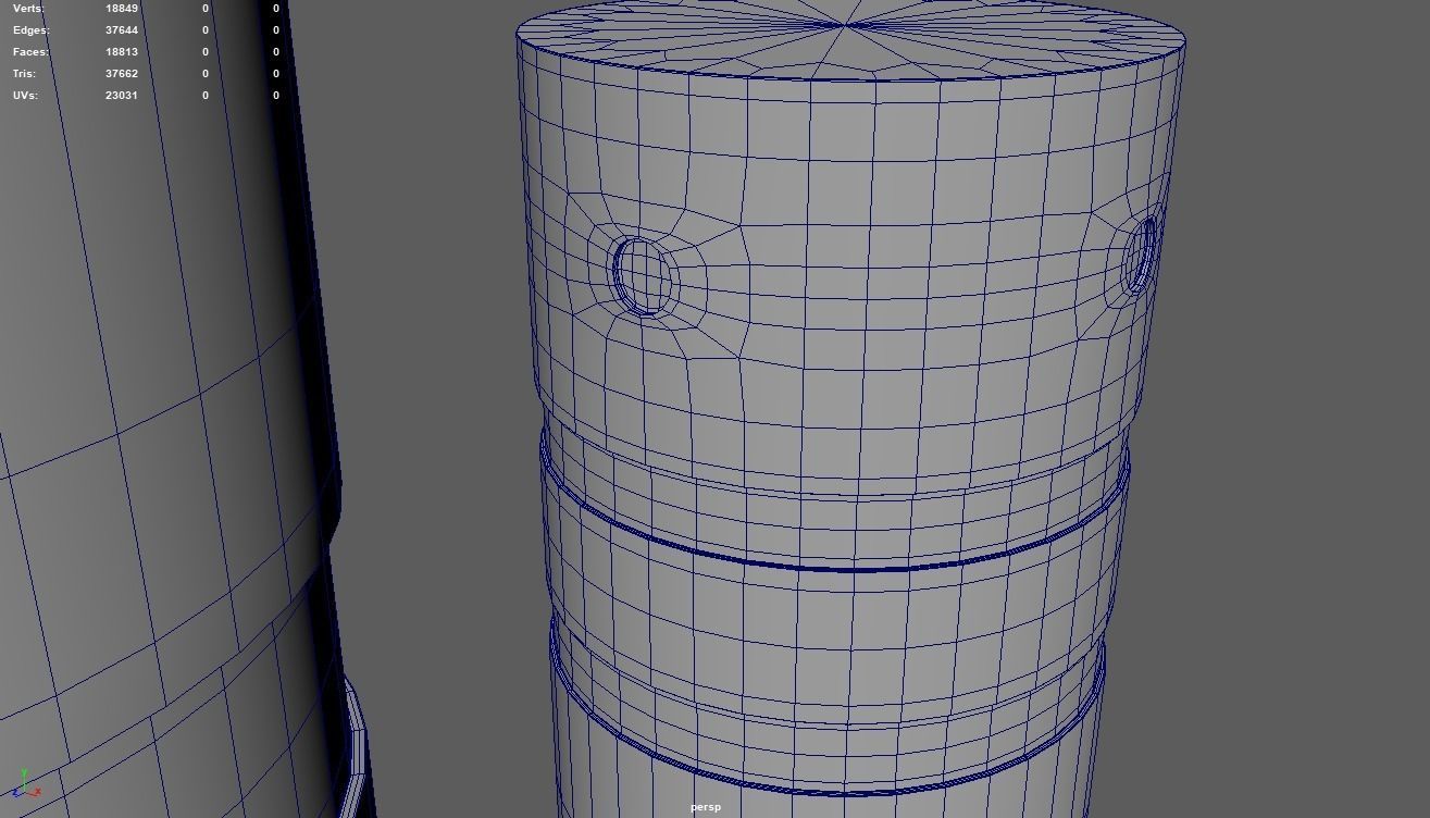 Bollards 07 08 09 010 Low-poly 3D model_18