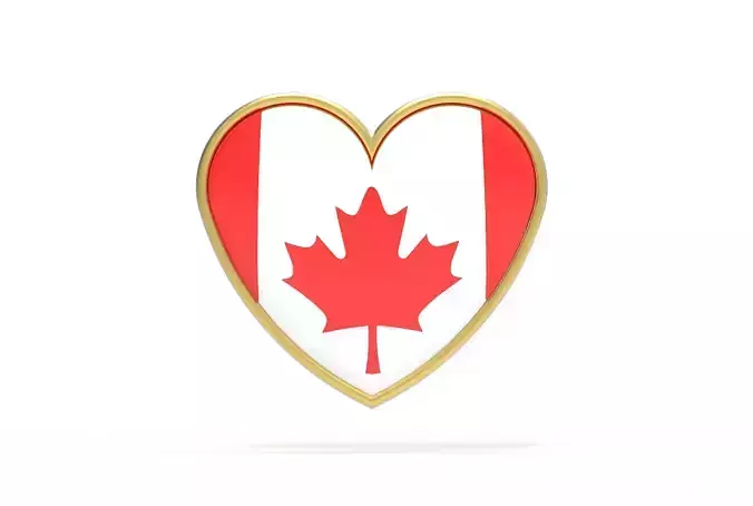 Canada heart badge