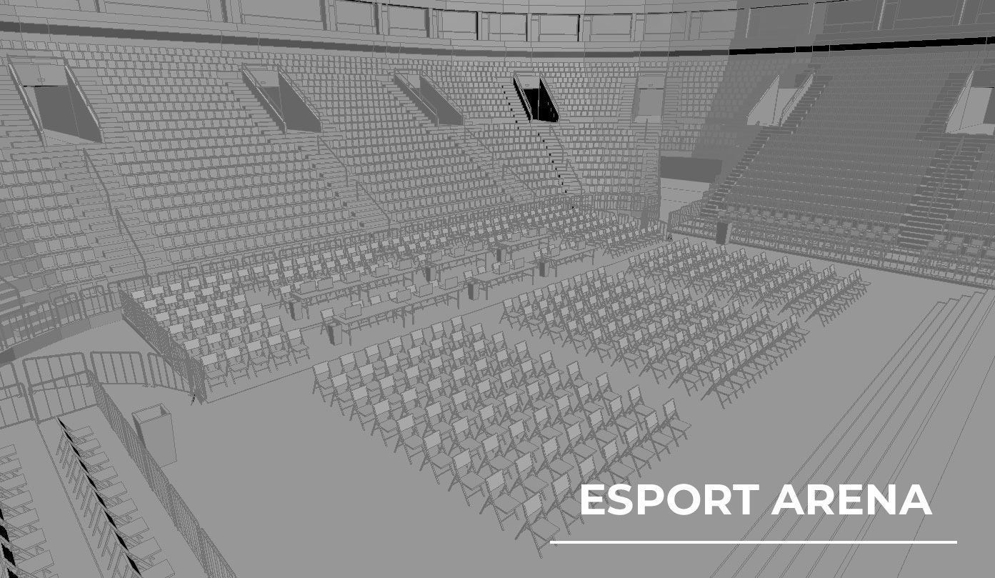 Esport event arena - interior - low poly AR VR Low-poly 3D model_29