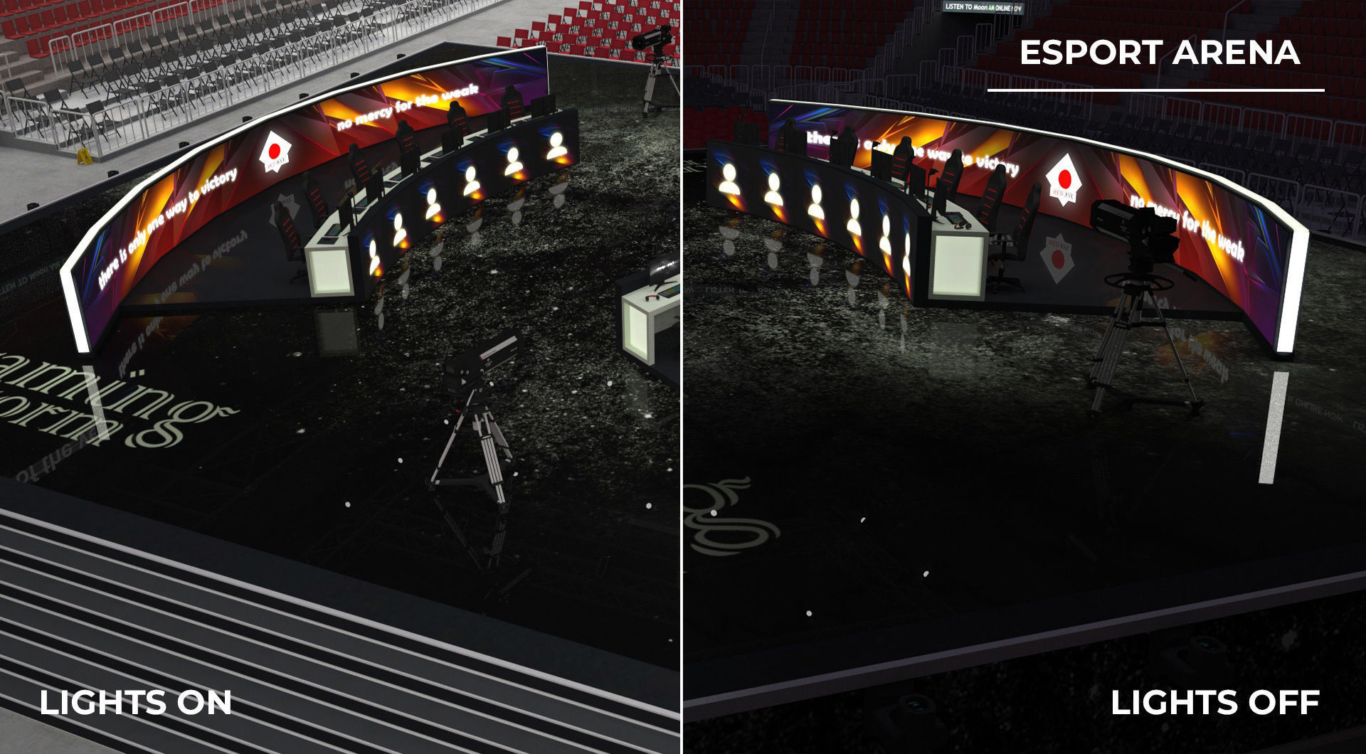 Esport event arena - interior - low poly AR VR Low-poly 3D model_22