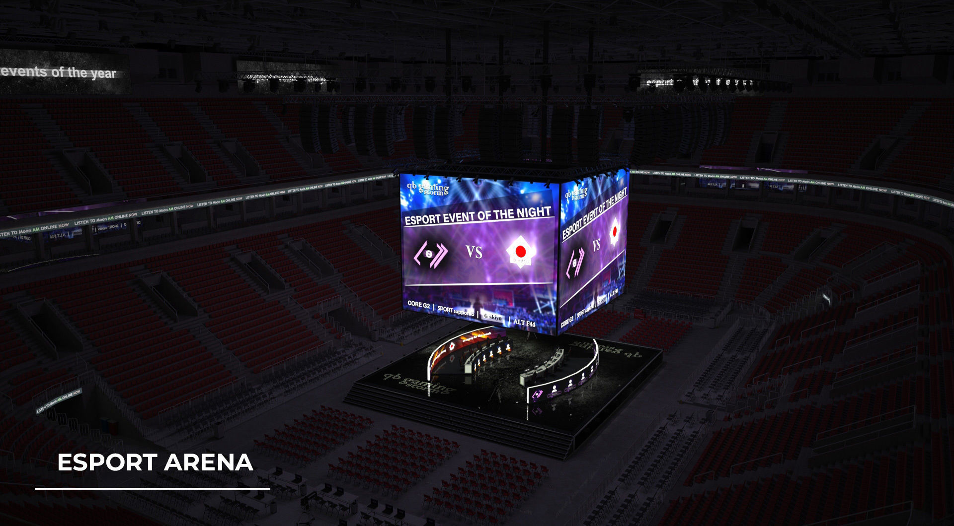 Esport event arena - interior - low poly AR VR Low-poly 3D model_20