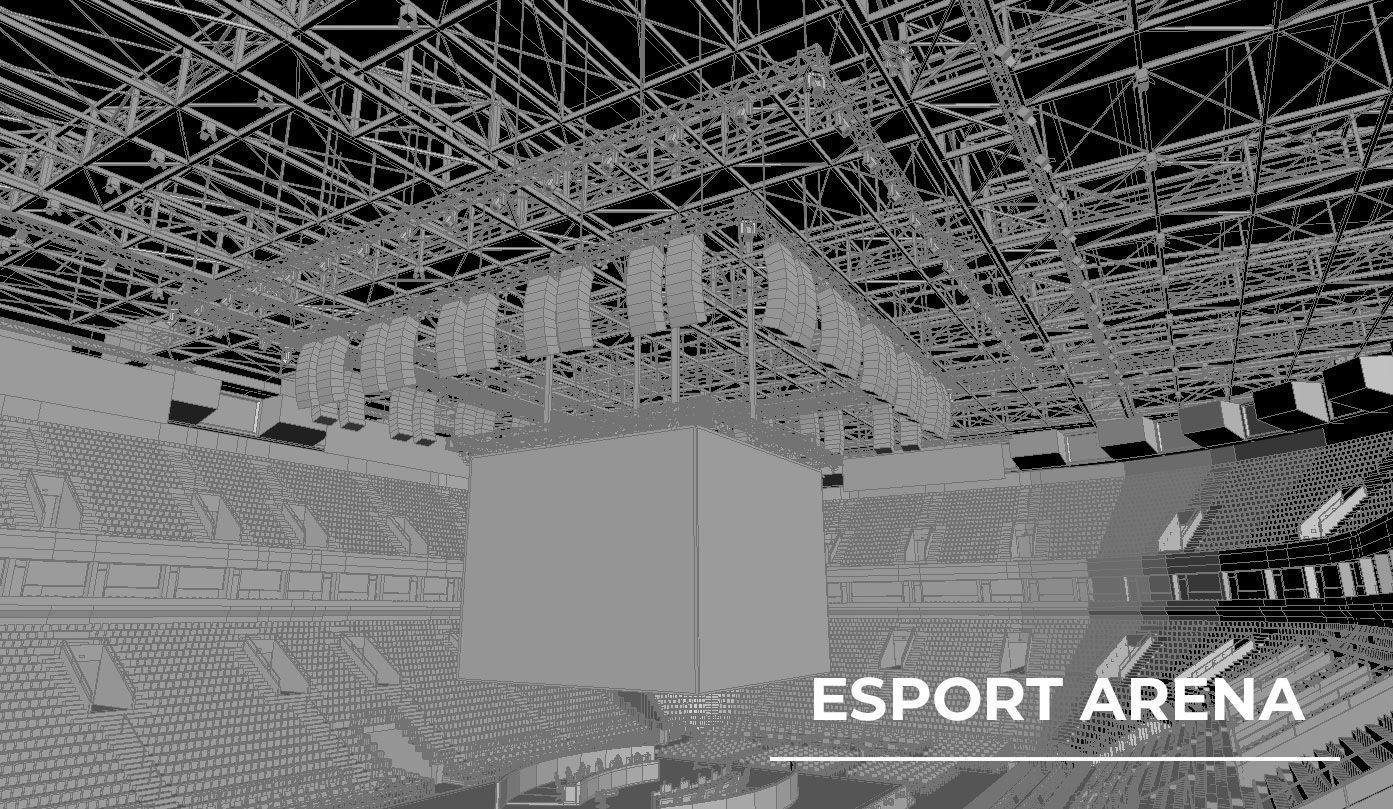 Esport event arena - interior - low poly AR VR Low-poly 3D model_25