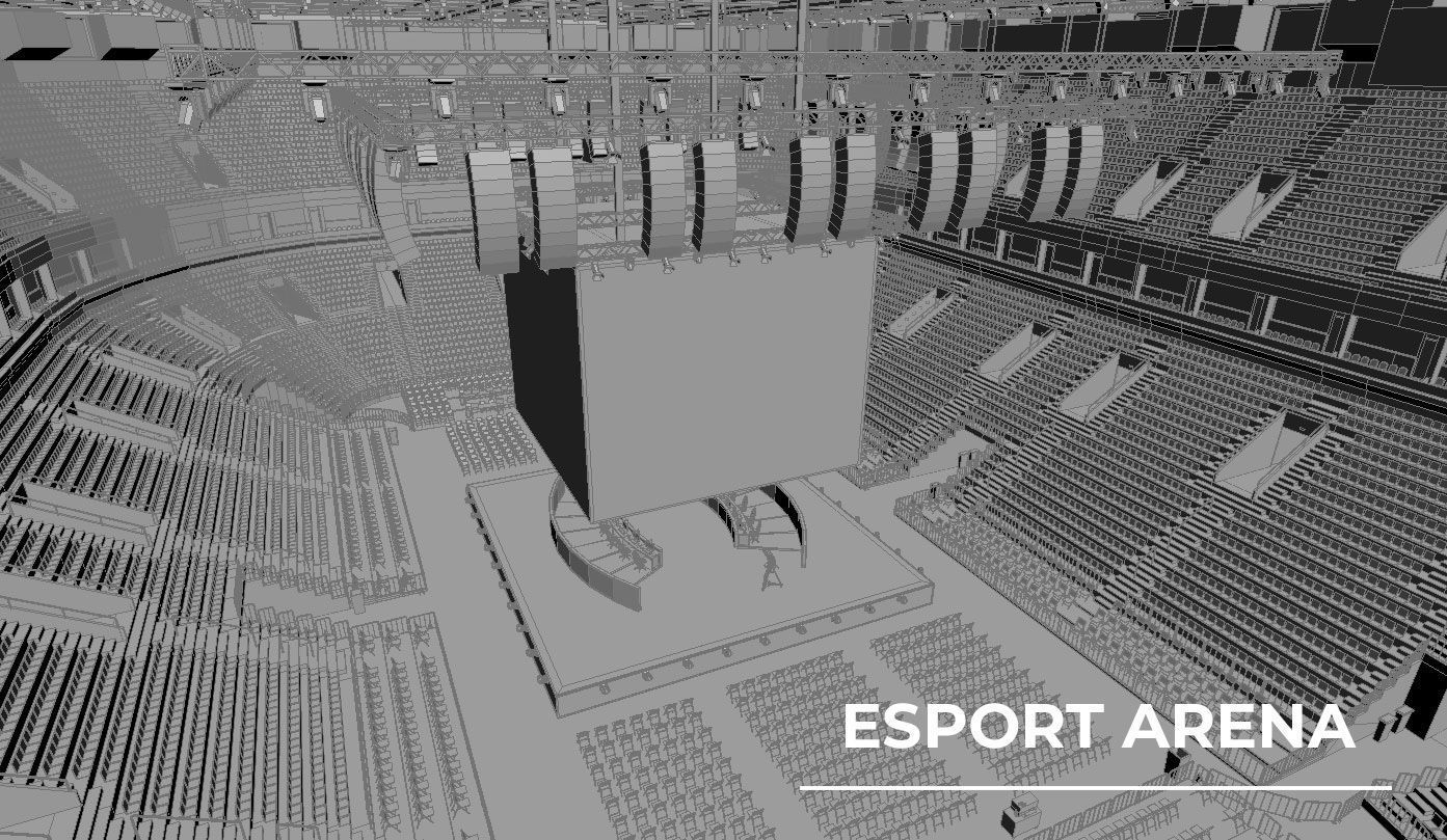 Esport event arena - interior - low poly AR VR Low-poly 3D model_26