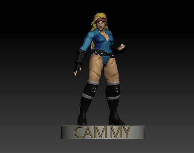 CAMMY female character with name 3D print model
