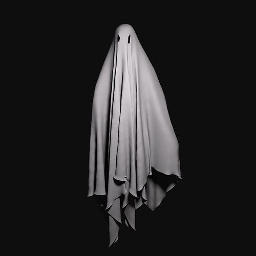 GHOST in cloak Free 3D model